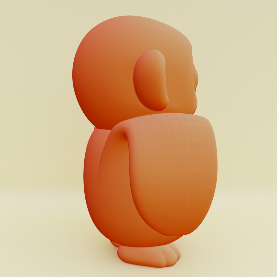 Baby Chimpanzini Bananini Italian brainrot  Printable 3D print model_16