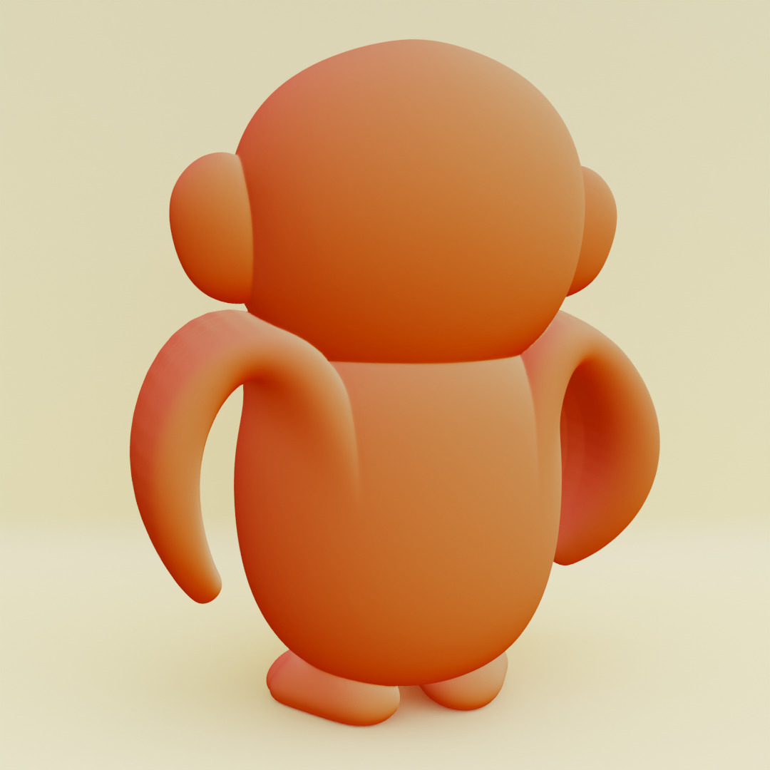 Baby Chimpanzini Bananini Italian brainrot  Printable 3D print model_11