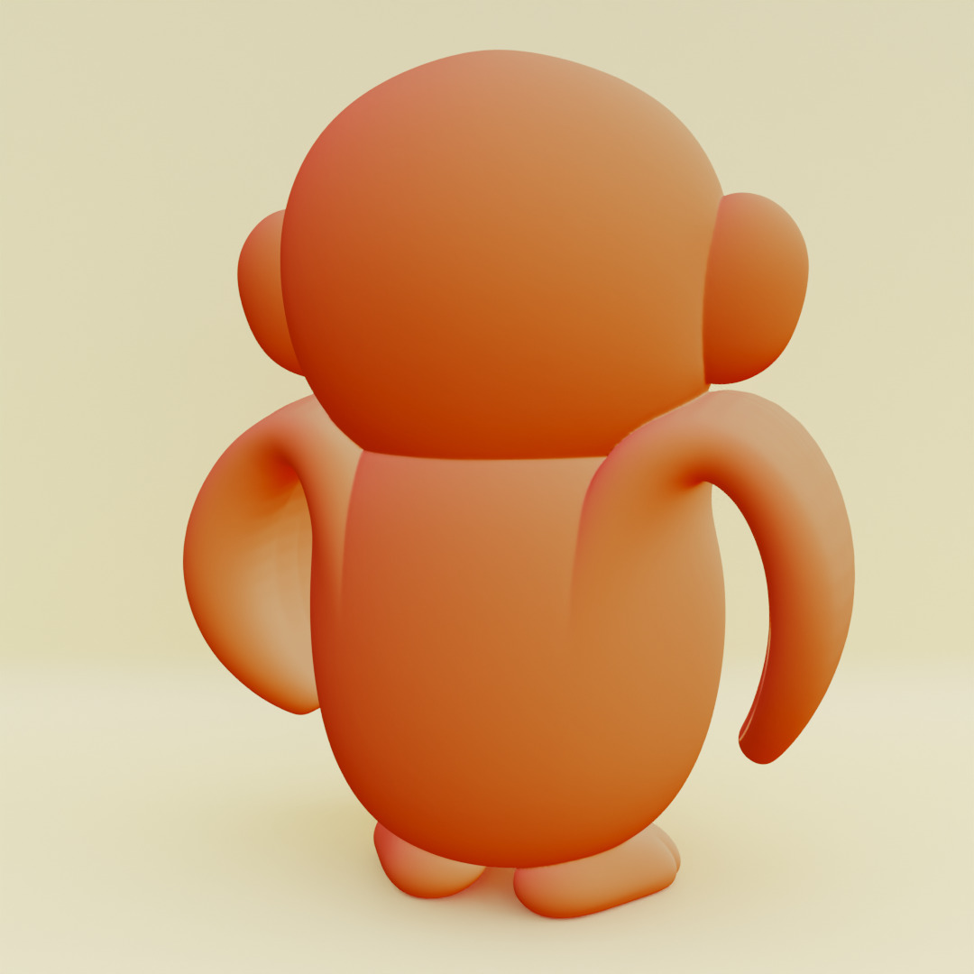 Baby Chimpanzini Bananini Italian brainrot  Printable 3D print model_13