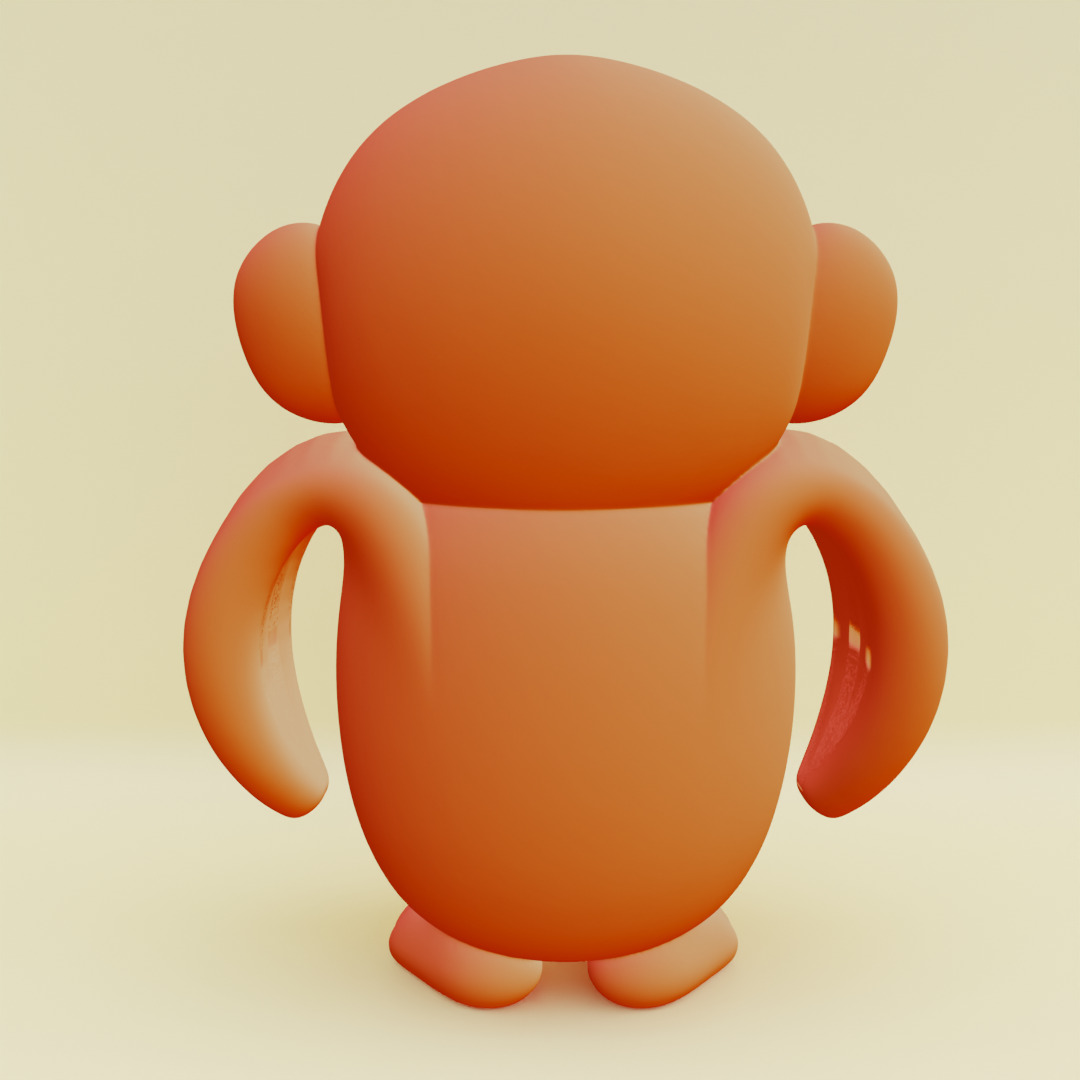 Baby Chimpanzini Bananini Italian brainrot  Printable 3D print model_12