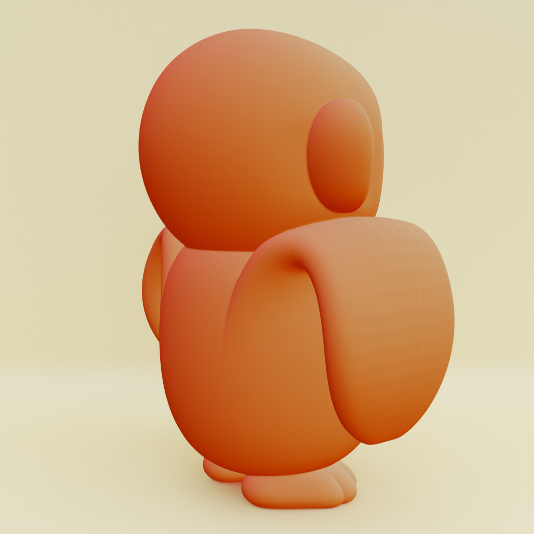 Baby Chimpanzini Bananini Italian brainrot  Printable 3D print model_15