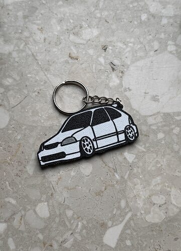Tooned Honda Civic Keychain 3D print model
