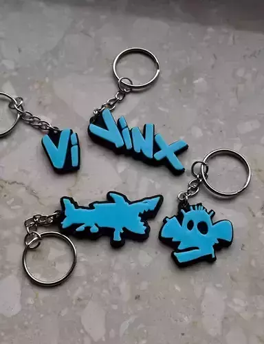 Arcane League of Legends Keychains  3D print model