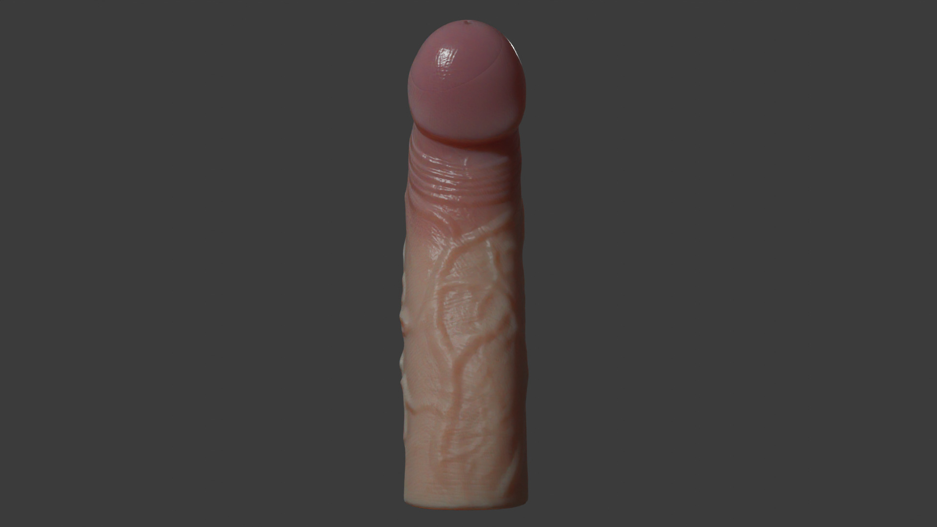 Penis Rigged Highpoly and Lowpoly Low-poly 3D model_6