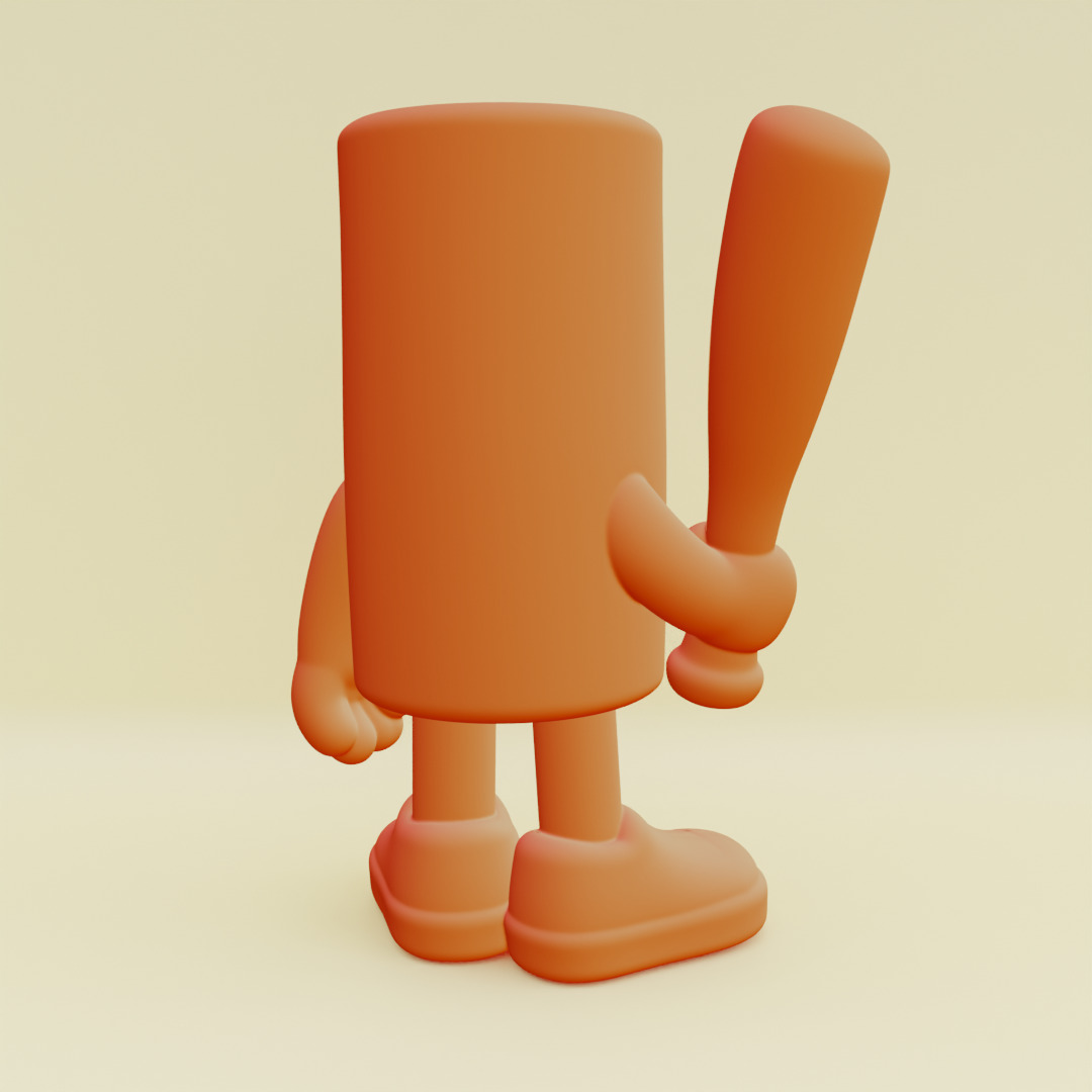 Baby Tung Tung Tung Sahur Italian brainrot Printable 3D print model_2