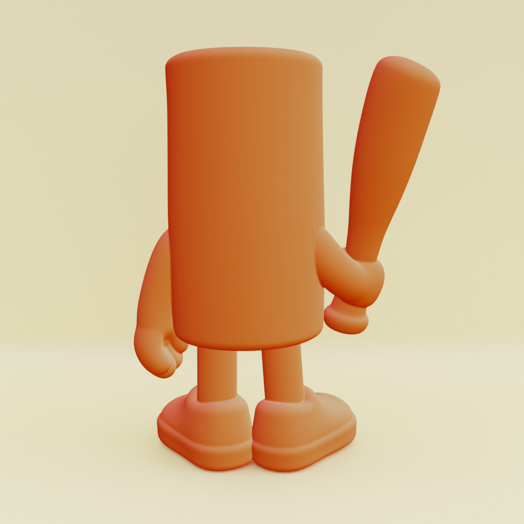 Baby Tung Tung Tung Sahur Italian brainrot Printable 3D print model_1