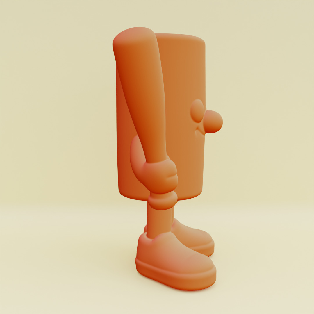 Baby Tung Tung Tung Sahur Italian brainrot Printable 3D print model_6