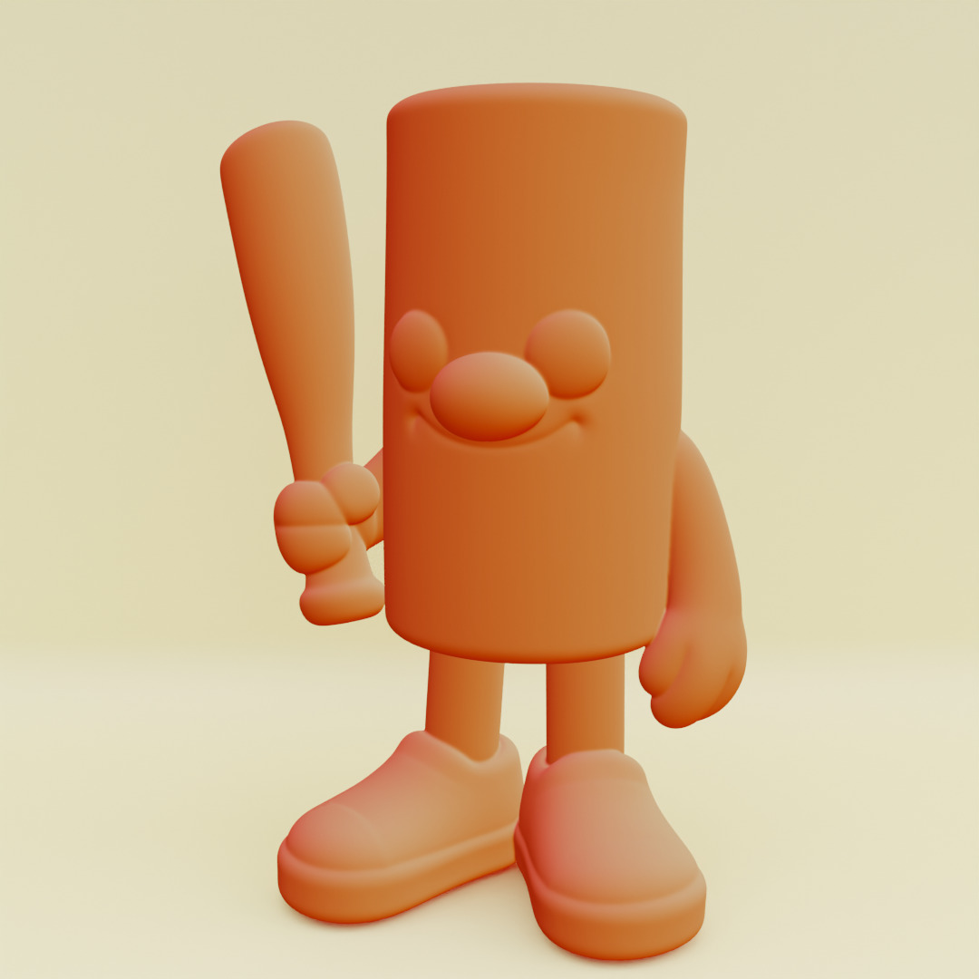 Baby Tung Tung Tung Sahur Italian brainrot Printable 3D print model_11