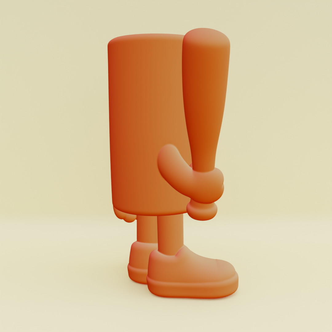 Baby Tung Tung Tung Sahur Italian brainrot Printable 3D print model_4