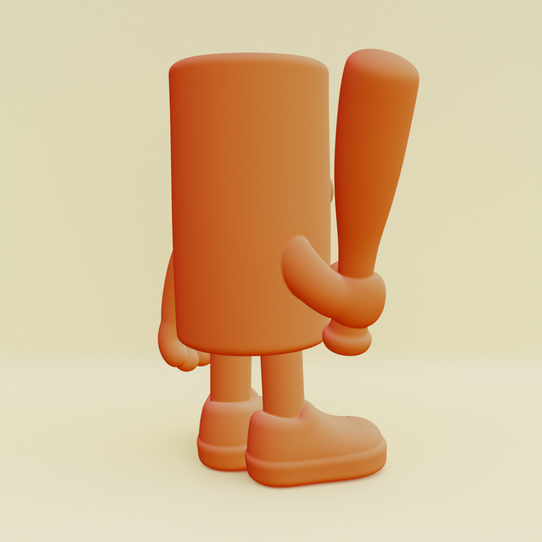 Baby Tung Tung Tung Sahur Italian brainrot Printable 3D print model_3