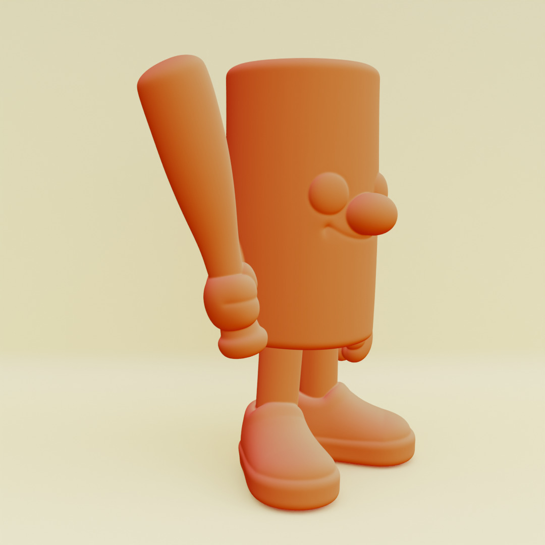 Baby Tung Tung Tung Sahur Italian brainrot Printable 3D print model_8