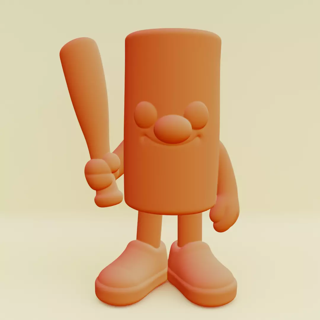 Baby Tung Tung Tung Sahur Italian brainrot Printable 3D print model_0