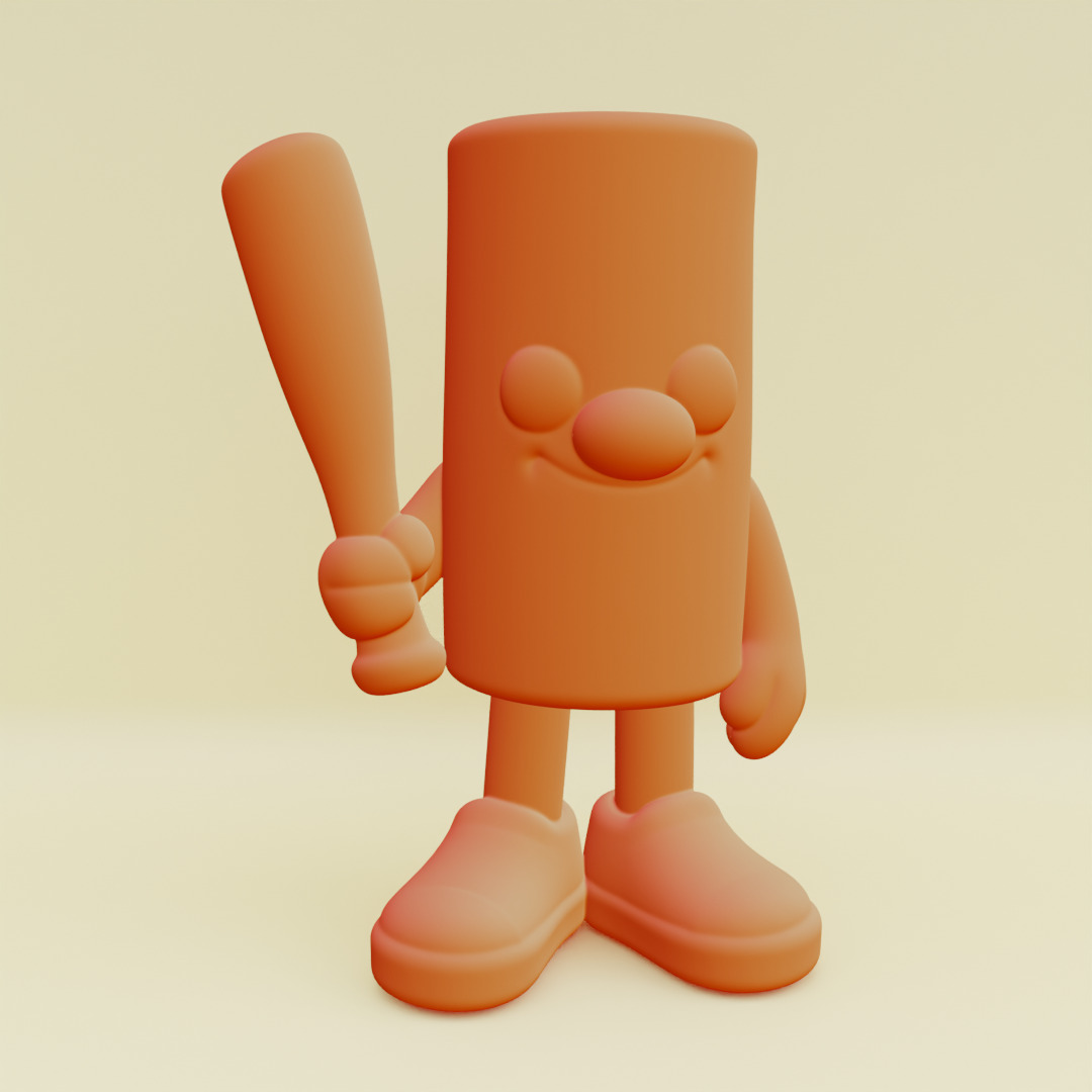 Baby Tung Tung Tung Sahur Italian brainrot Printable 3D print model_10