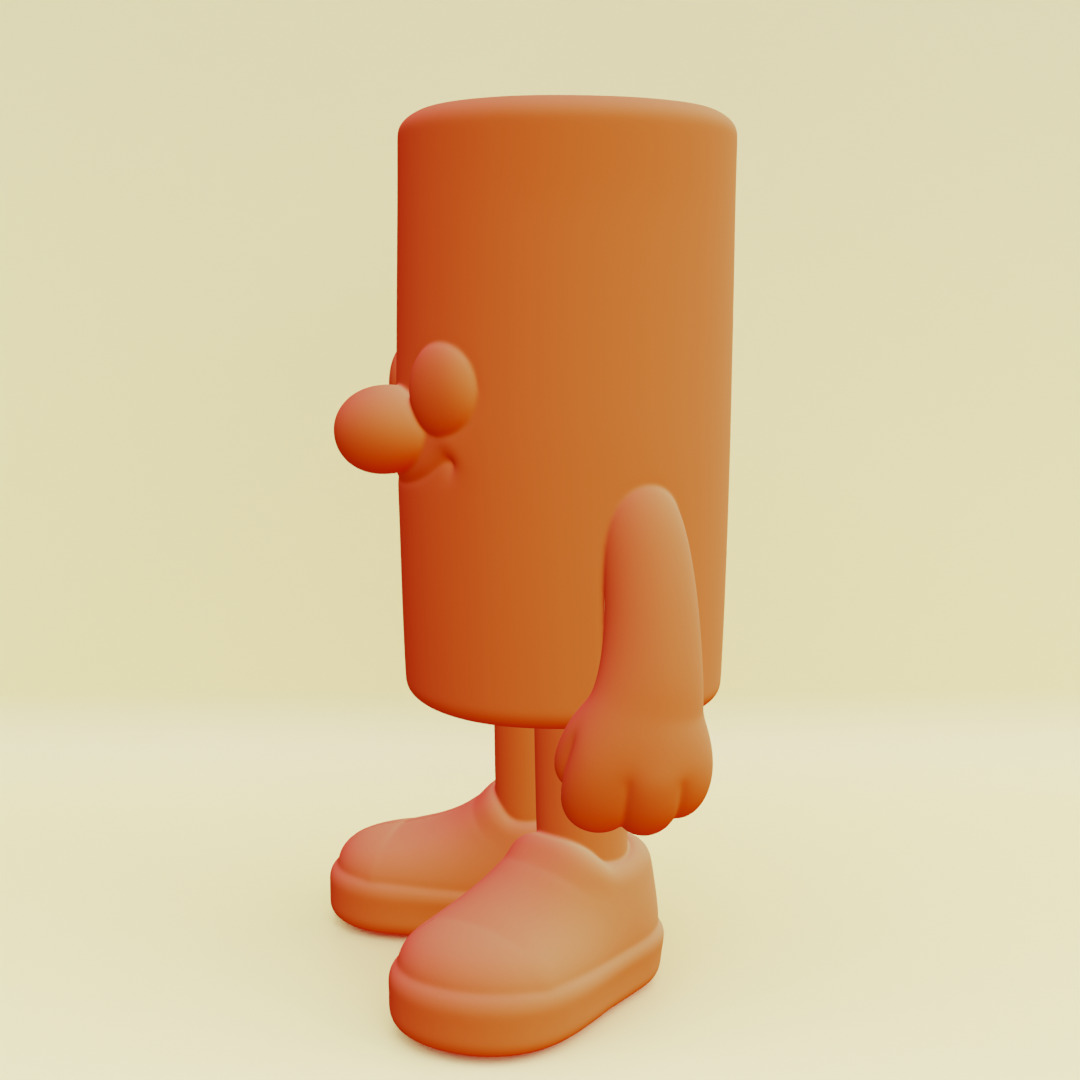 Baby Tung Tung Tung Sahur Italian brainrot Printable 3D print model_14