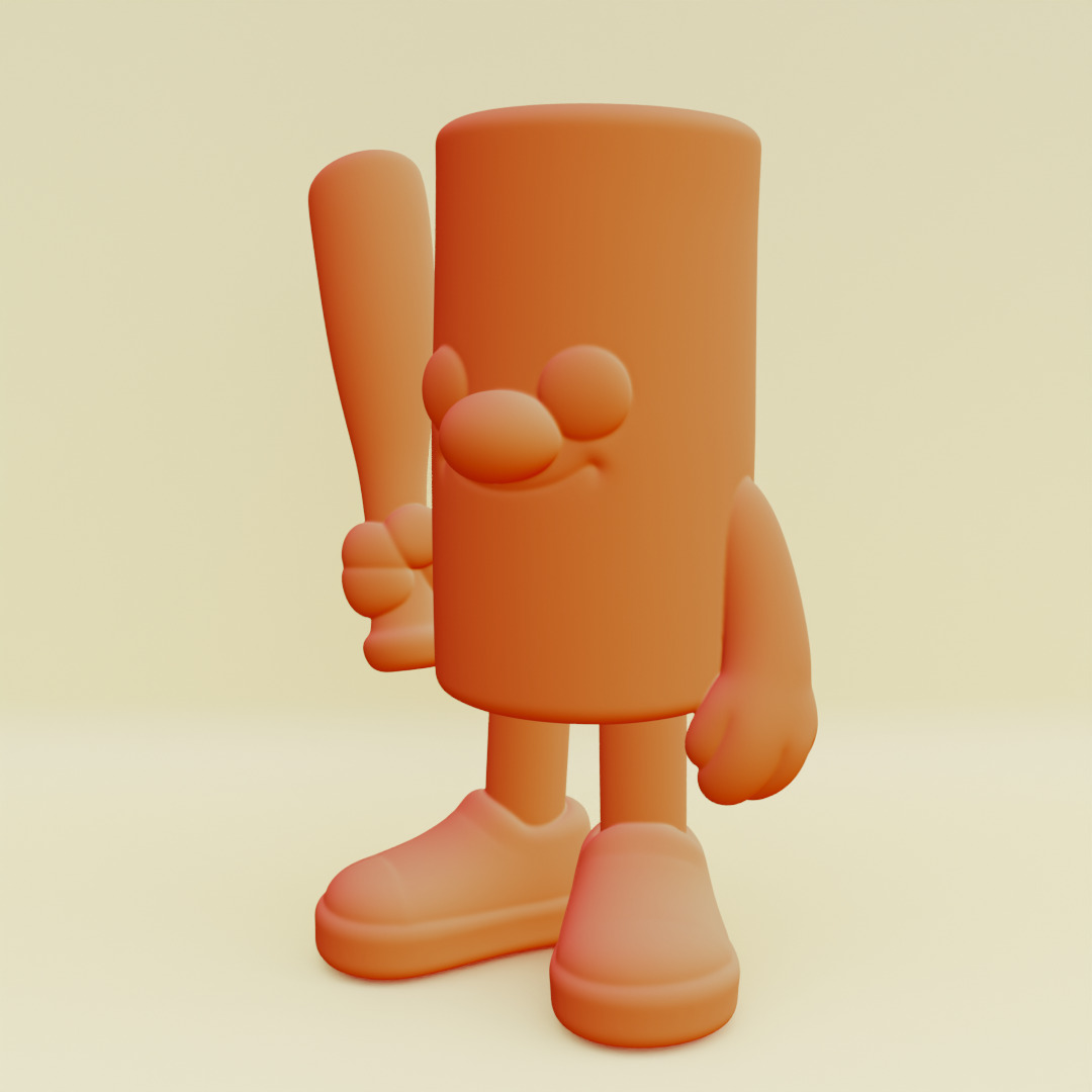 Baby Tung Tung Tung Sahur Italian brainrot Printable 3D print model_12