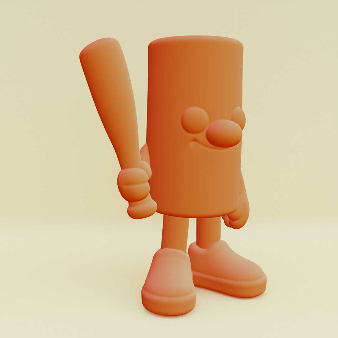 Baby Tung Tung Tung Sahur Italian brainrot Printable 3D print model_9