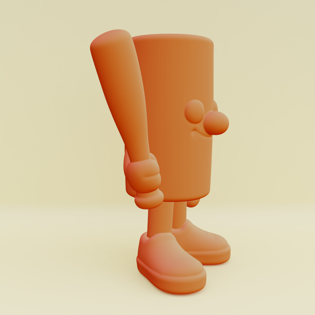 Baby Tung Tung Tung Sahur Italian brainrot Printable 3D print model_7