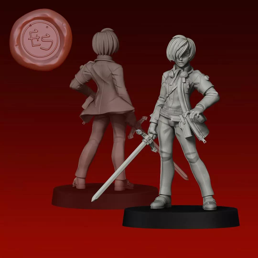 Makoto Yuki - Persona 3 - 3D Print Miniature 3D print model_0