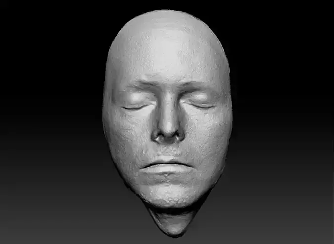 David Bowie Lifecast 3D Head 90s Likeness Musician Ziggy