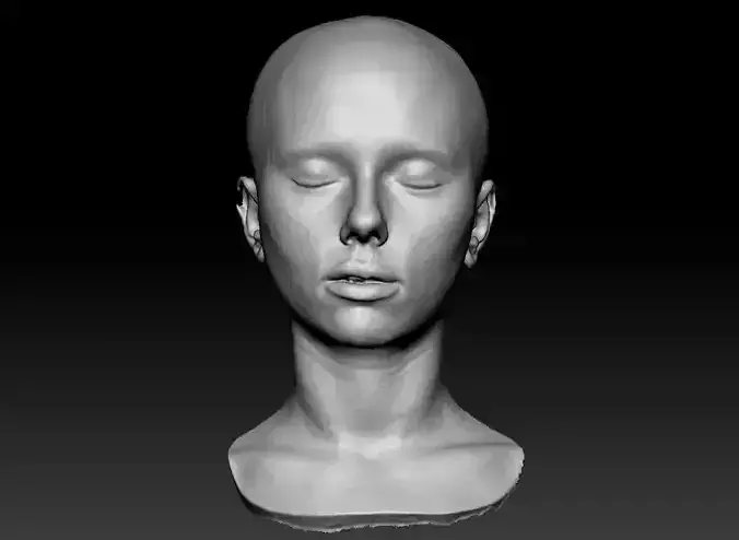 Scarlett Johansson Lifecast 3D Head Likeness Marvel Black Widow 3D model