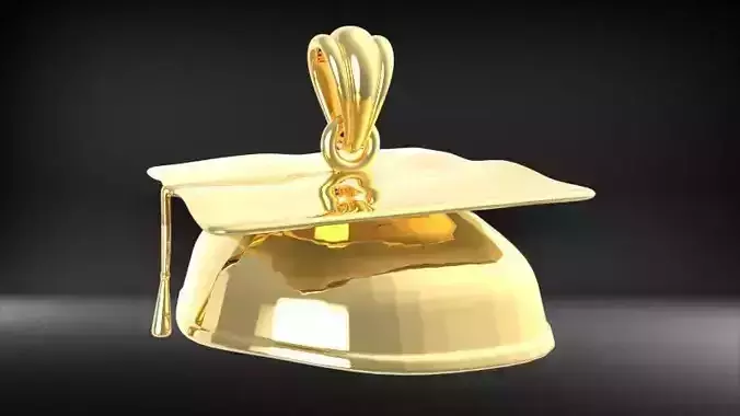 Graduation Charm Pendant Jewelry 3D print model