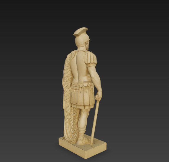 ancient roman statue 3D model_2