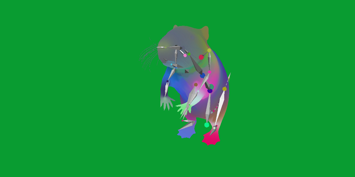 Nutria Coypu Rodent Low-poly 3D model_38