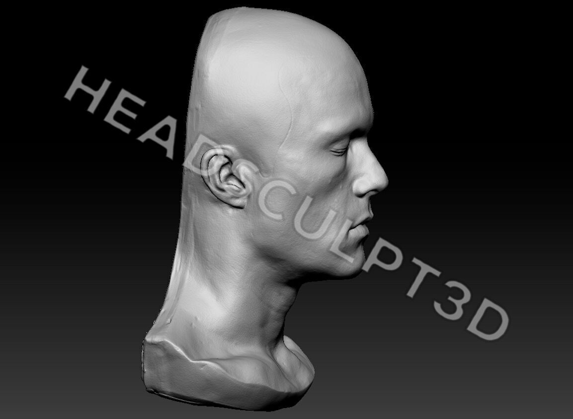Heath Ledger Joker Lifecast 3D Head Scan Likeness Dark Knight 3D model_6