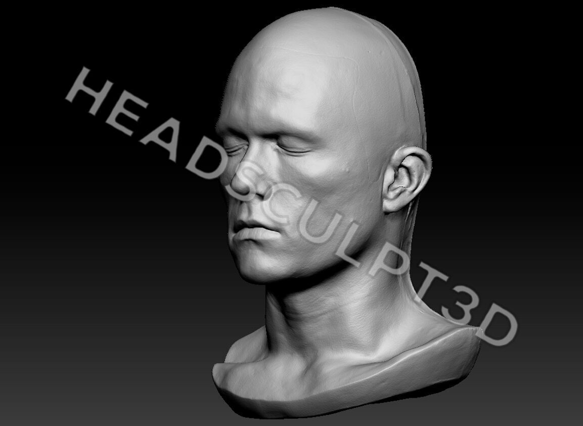 Heath Ledger Joker Lifecast 3D Head Scan Likeness Dark Knight 3D model_5