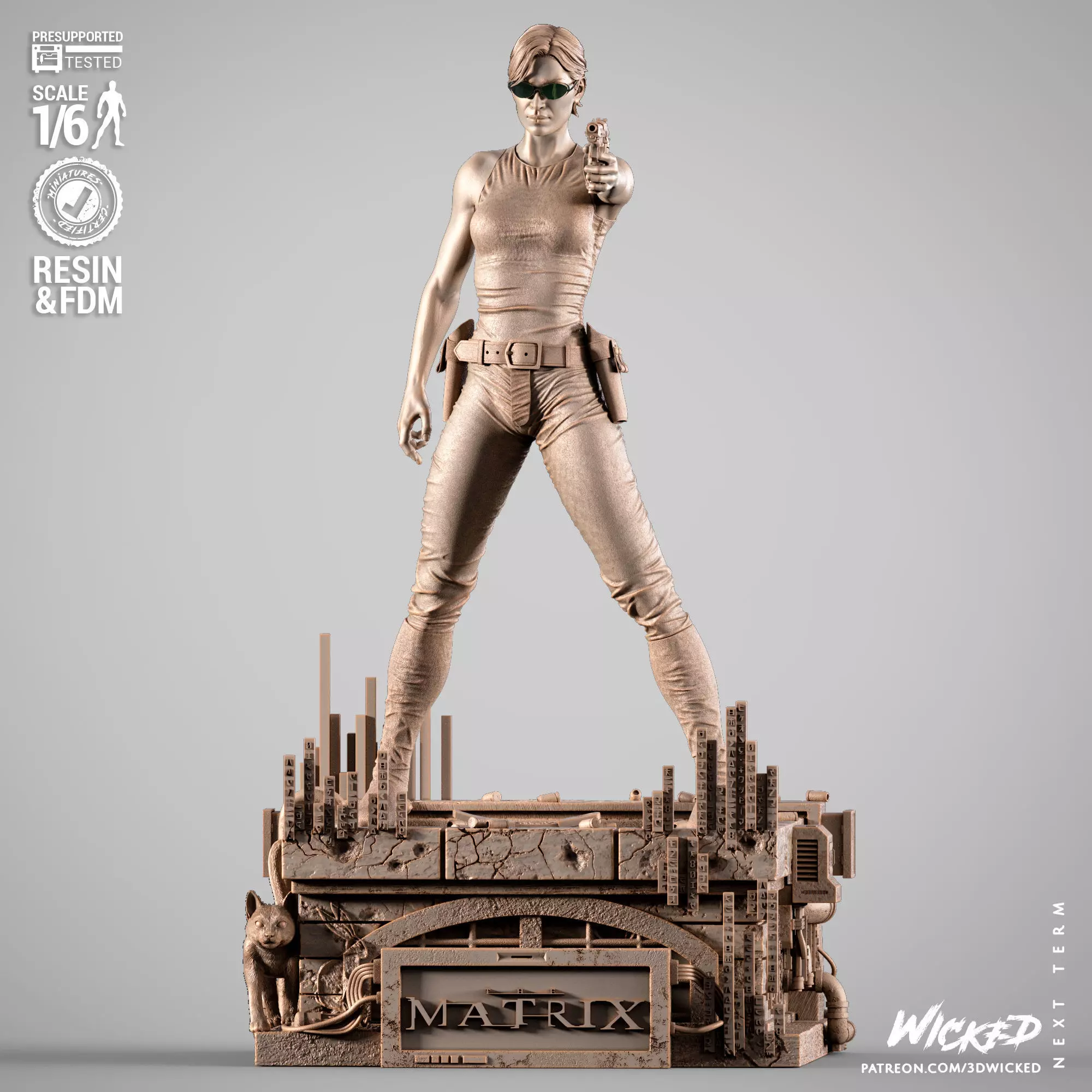 Wicked Movies Trinity Sculpture 3D print model_0