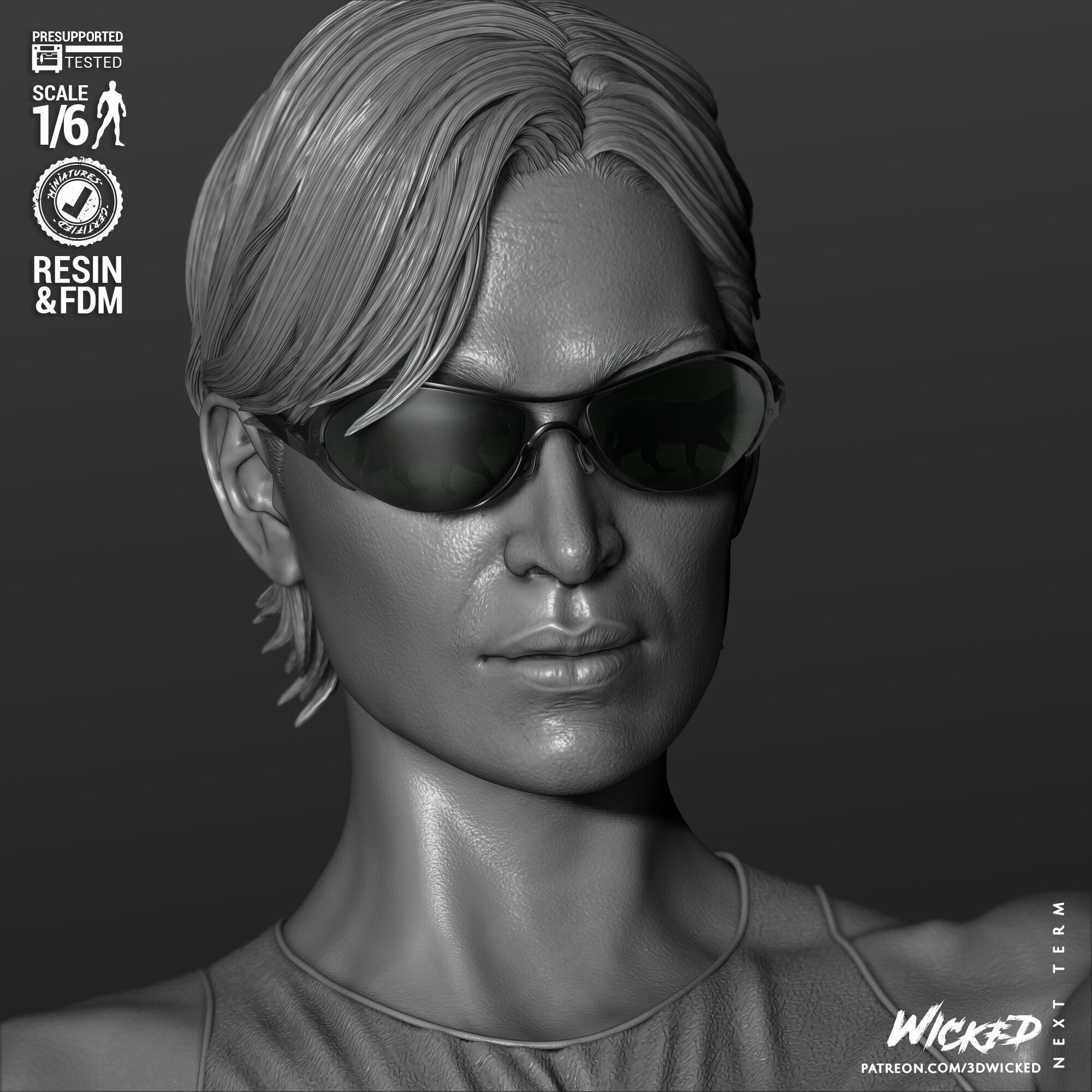 Wicked Movies Trinity Sculpture 3D print model_15