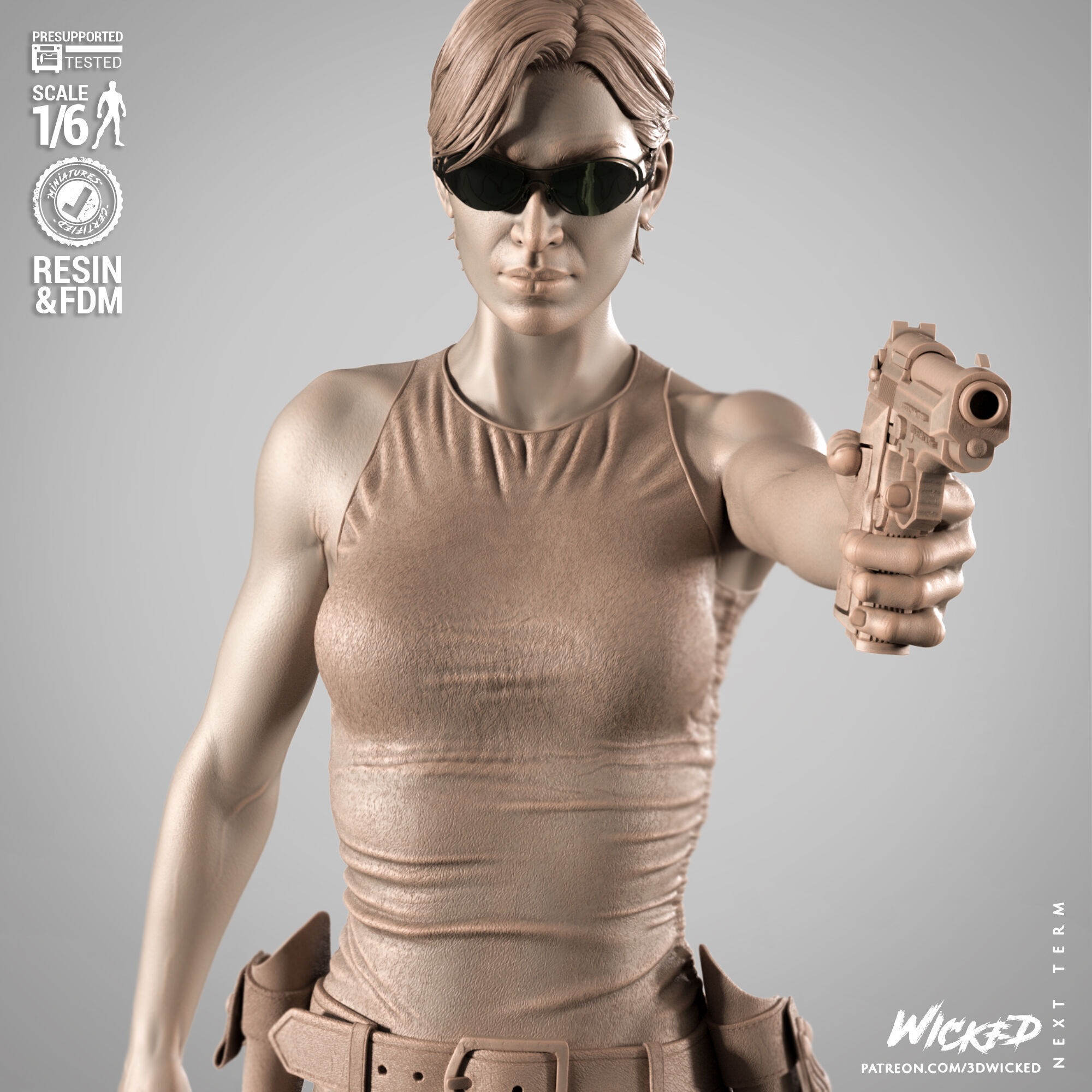 Wicked Movies Trinity Sculpture 3D print model_39