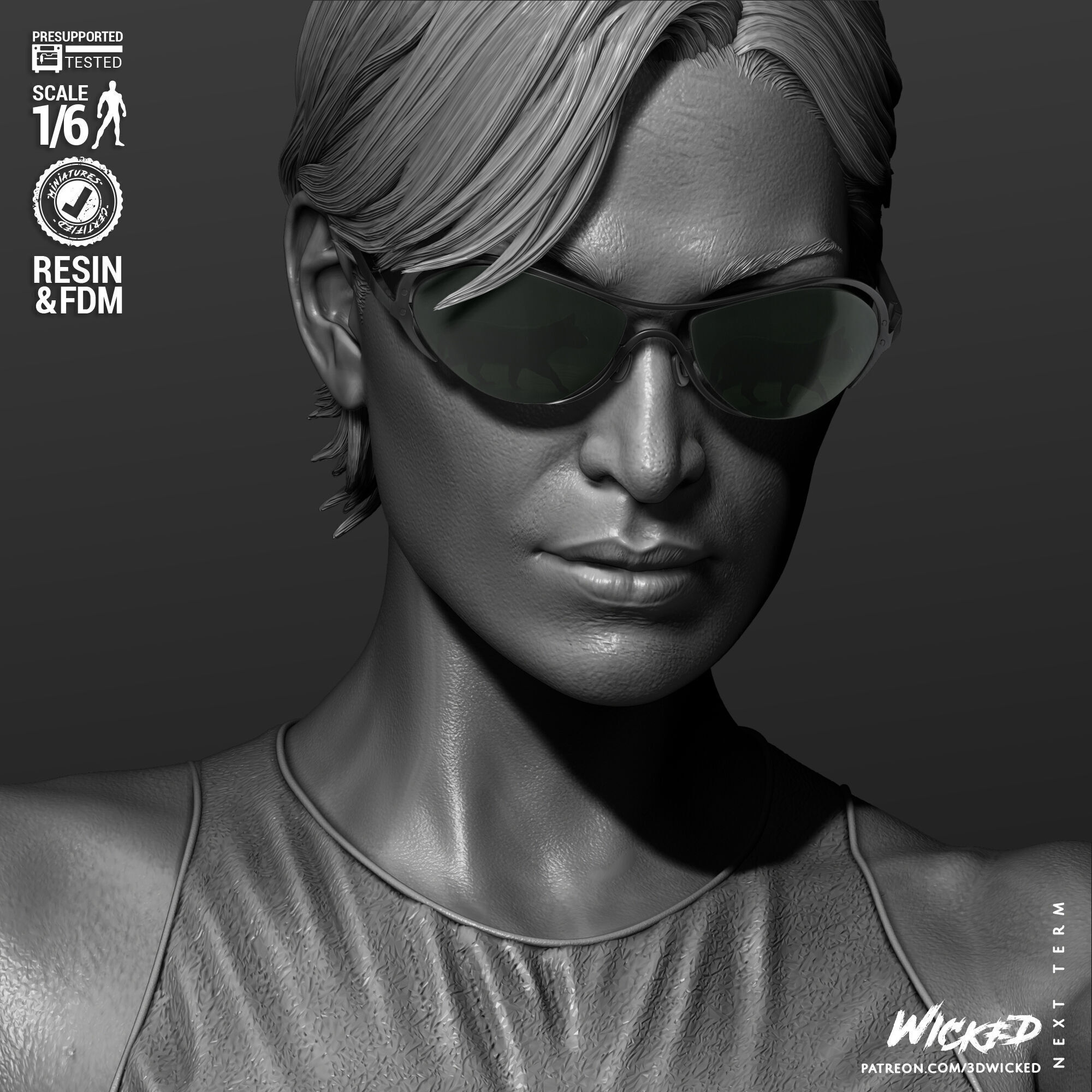 Wicked Movies Trinity Sculpture 3D print model_8