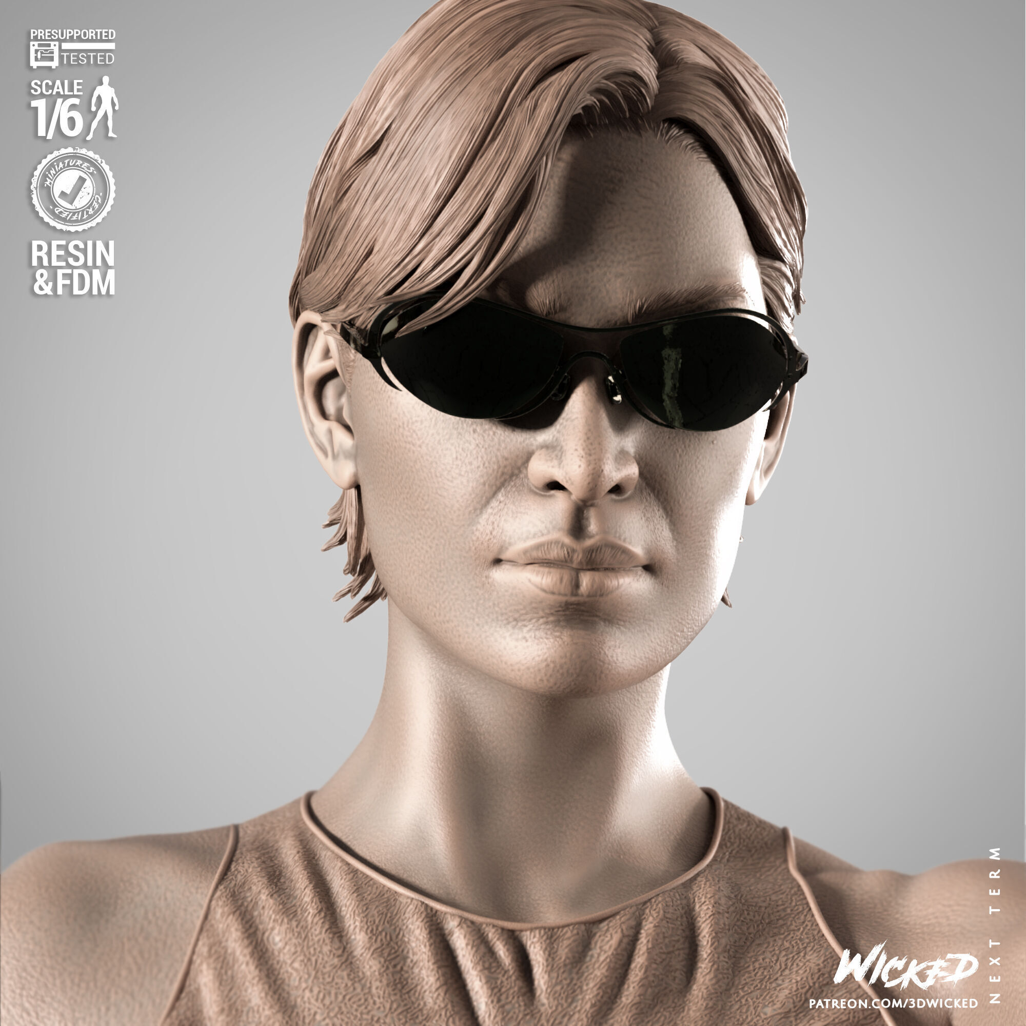 Wicked Movies Trinity Sculpture 3D print model_19