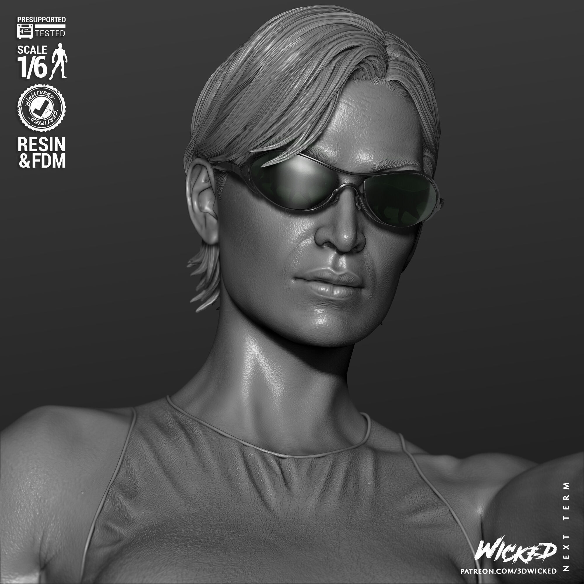 Wicked Movies Trinity Sculpture 3D print model_44