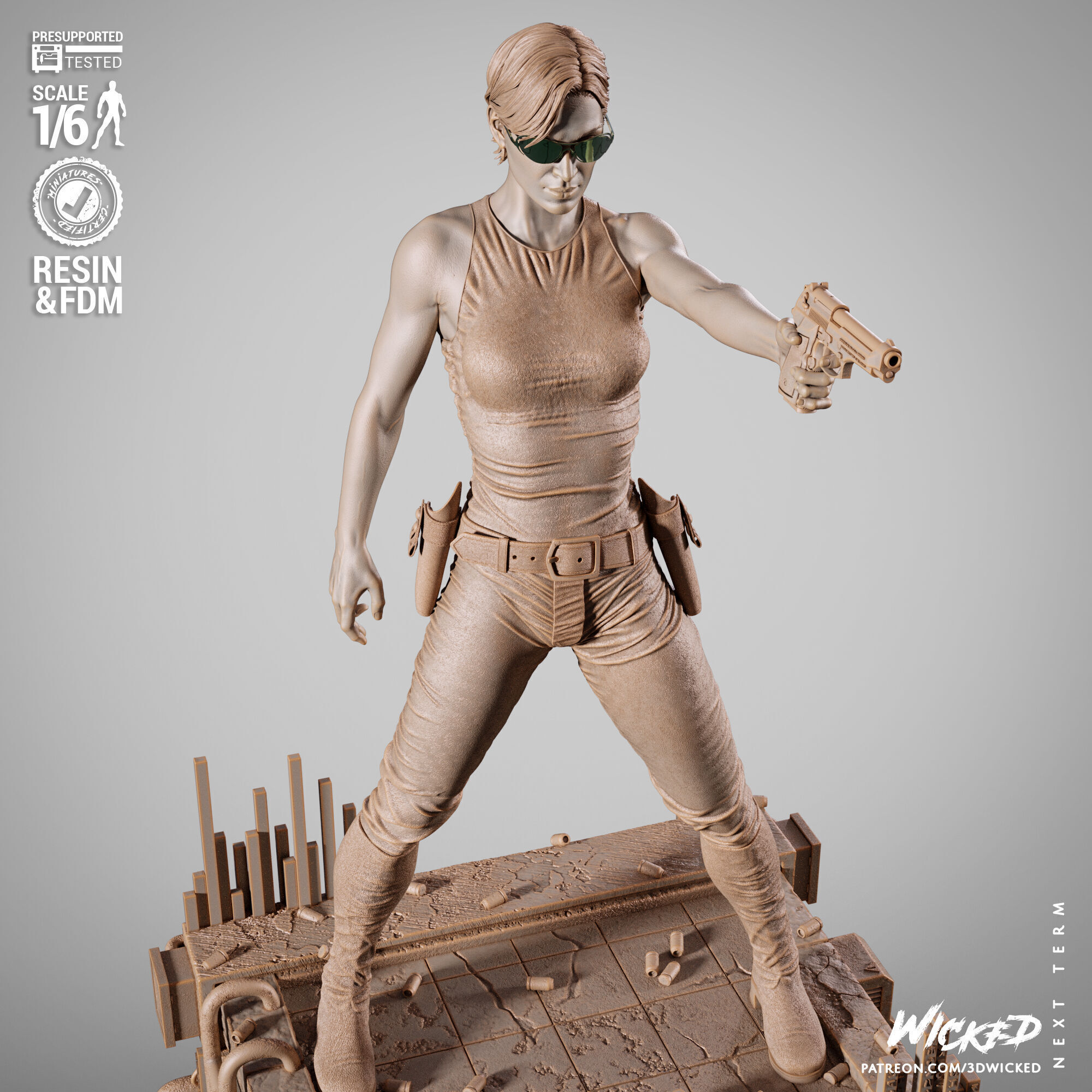 Wicked Movies Trinity Sculpture 3D print model_34
