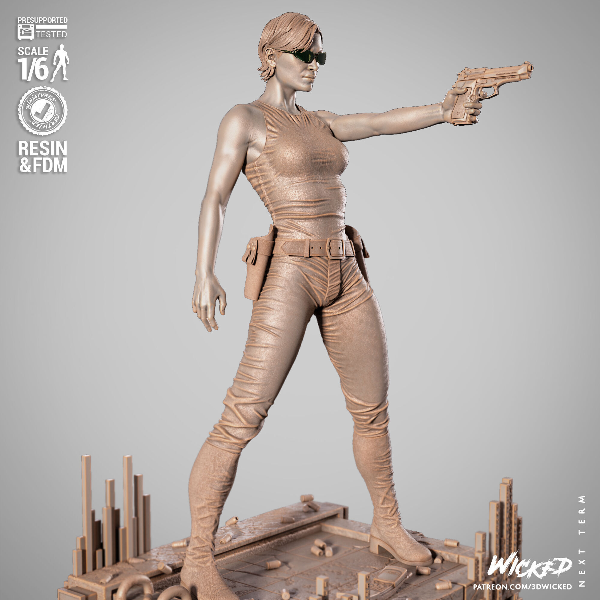 Wicked Movies Trinity Sculpture 3D print model_45