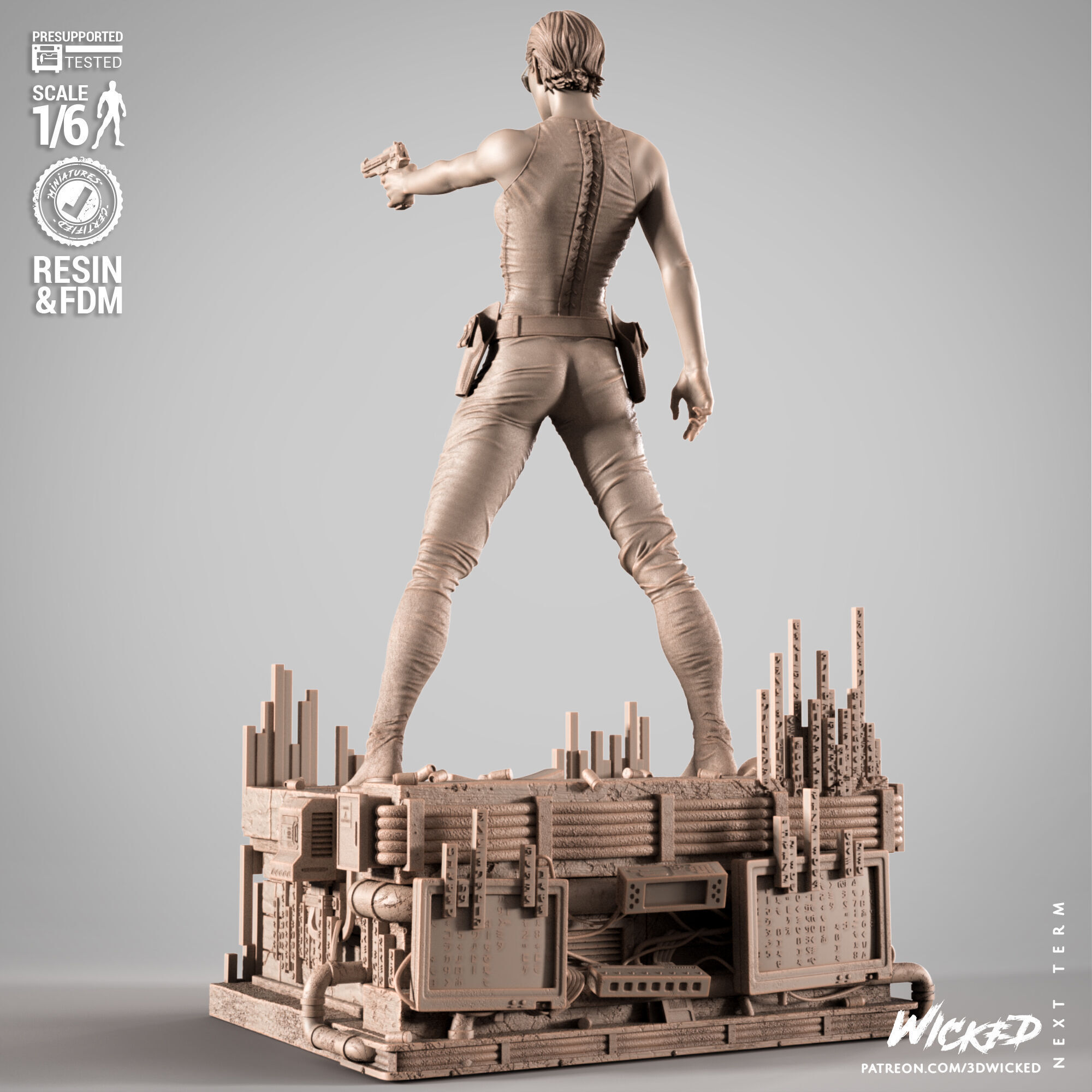 Wicked Movies Trinity Sculpture 3D print model_10