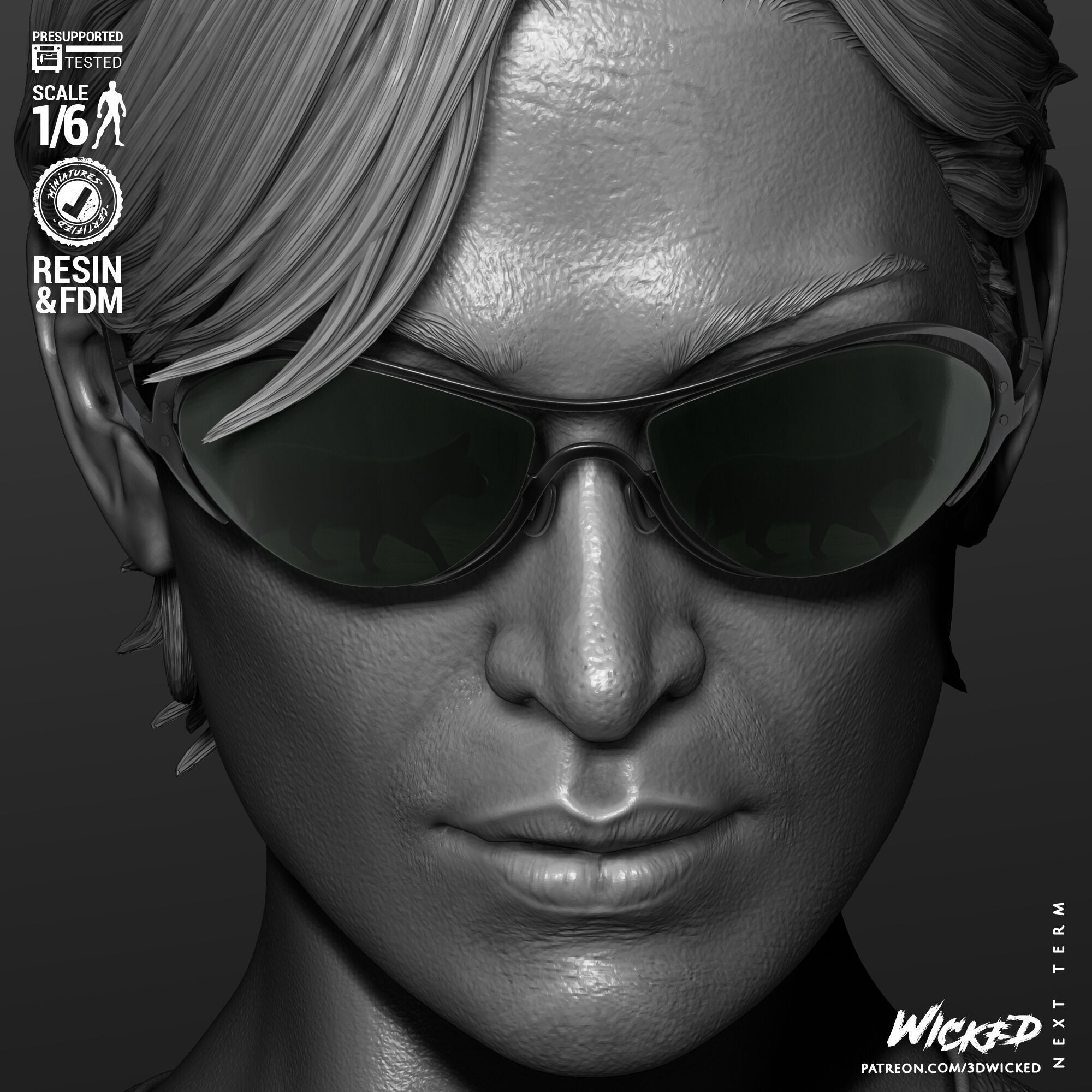 Wicked Movies Trinity Sculpture 3D print model_33