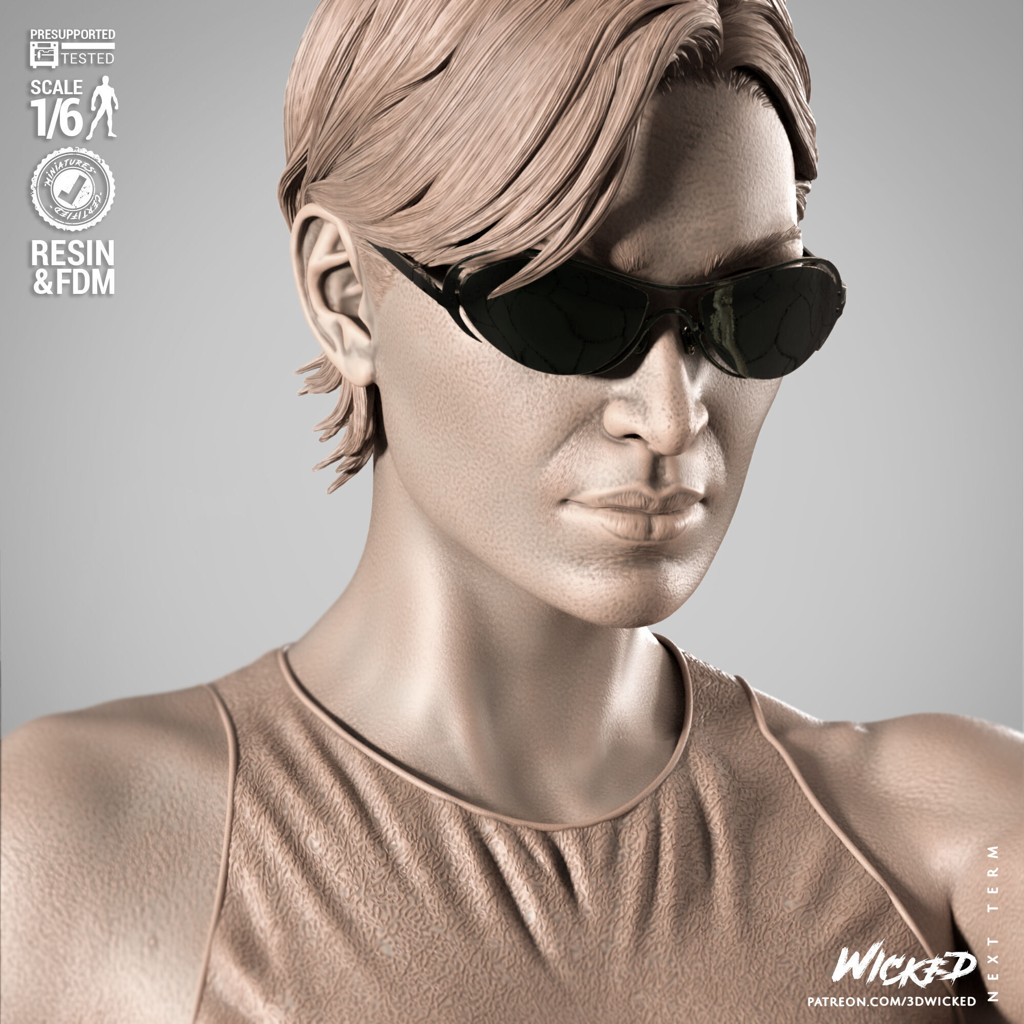 Wicked Movies Trinity Sculpture 3D print model_12