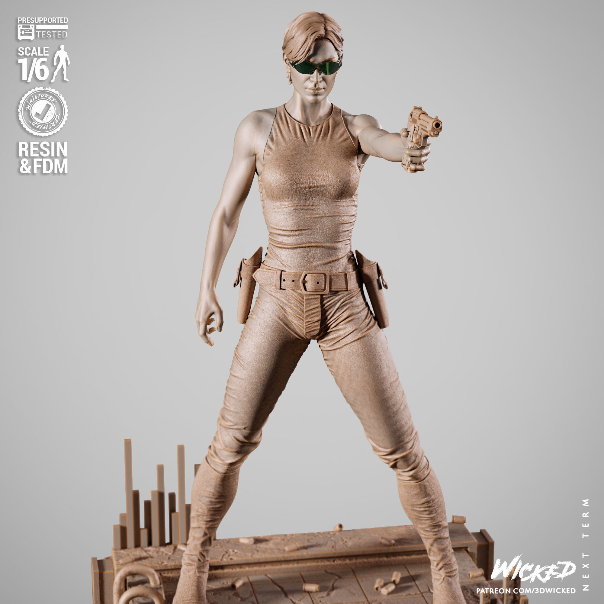 Wicked Movies Trinity Sculpture 3D print model_28