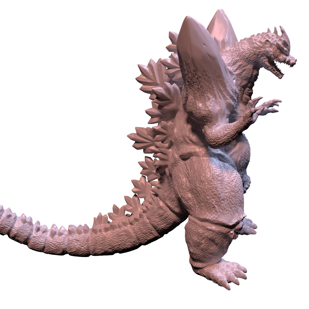 Space godzilla 3d print 3D print model_12