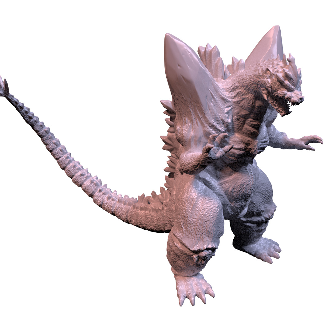 Space godzilla 3d print 3D print model_0