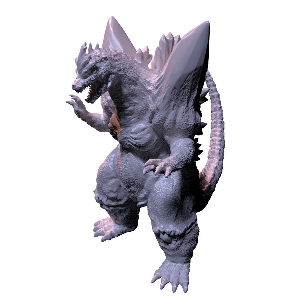 Space godzilla 3d print 3D print model_2