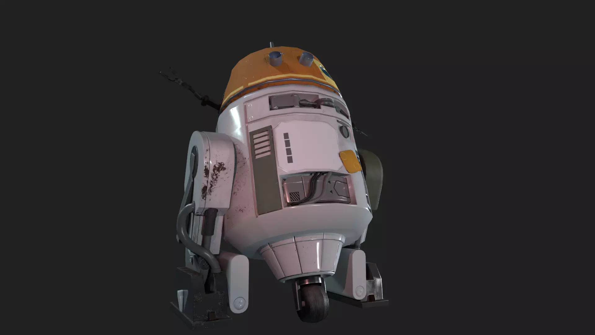 C1-10P AKA Chopper Low-poly 3D model