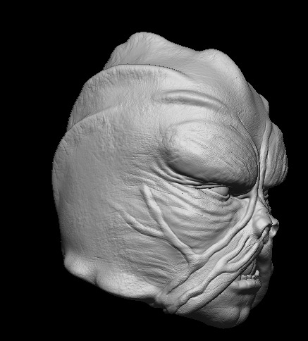 Klatoonian Headsculpt - Tarados Gon - Star wars Action Figure 3D print model_9