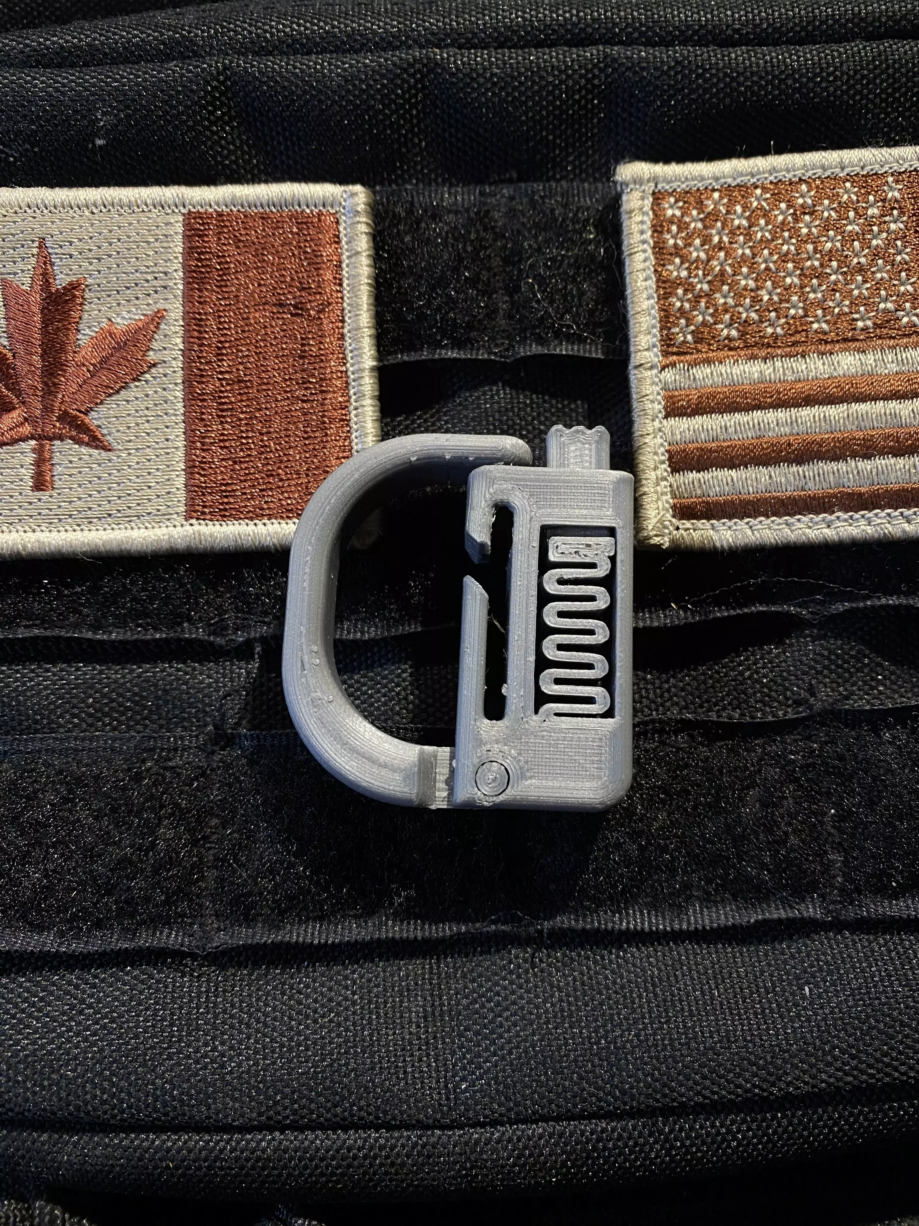Molle D Clip Print in Place 3D print model