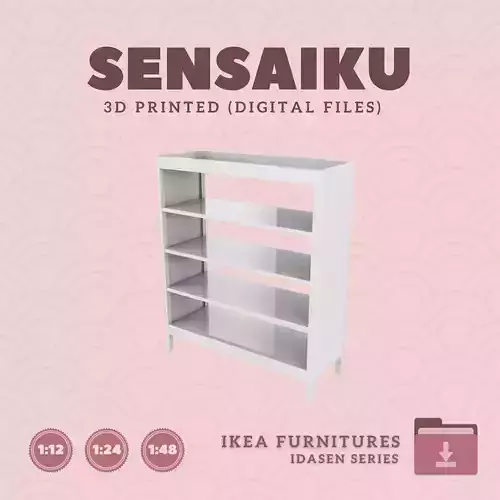 IDASEN Shelf Unit for Miniature Dollhouse - IKEA - 3D Print  3D print model
