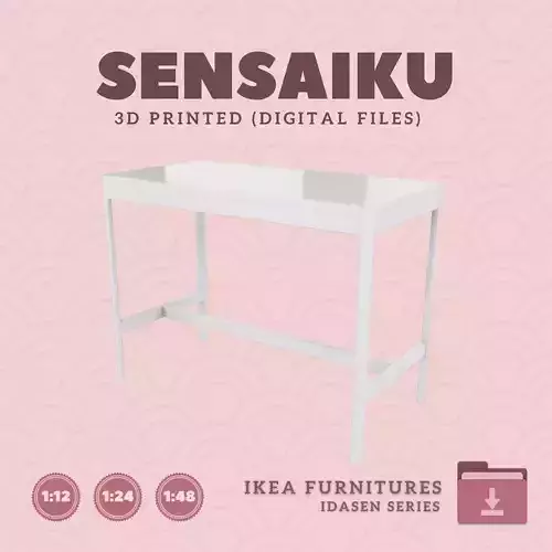 9 IDASEN Table V2 56 In for Dollhouse - IKEA - 3D Print
