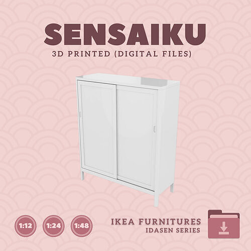 10 IDASEN Cabinet for Dollhouse - IKEA - 3D Print  3D print model